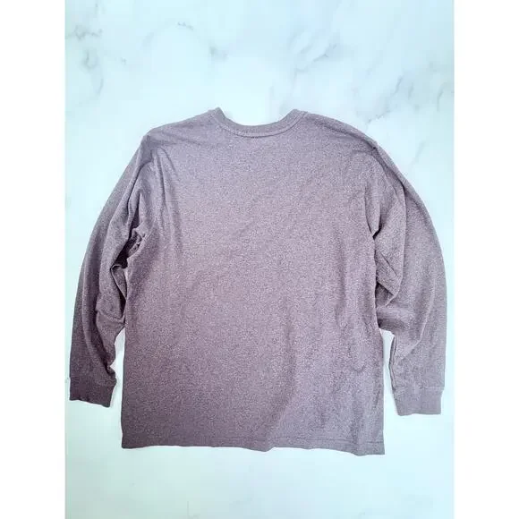 Carhartt XL Heavyweight Henley Long Sleeve Pocket Shirt Loose Fit Workwear - Picture 2 of 7